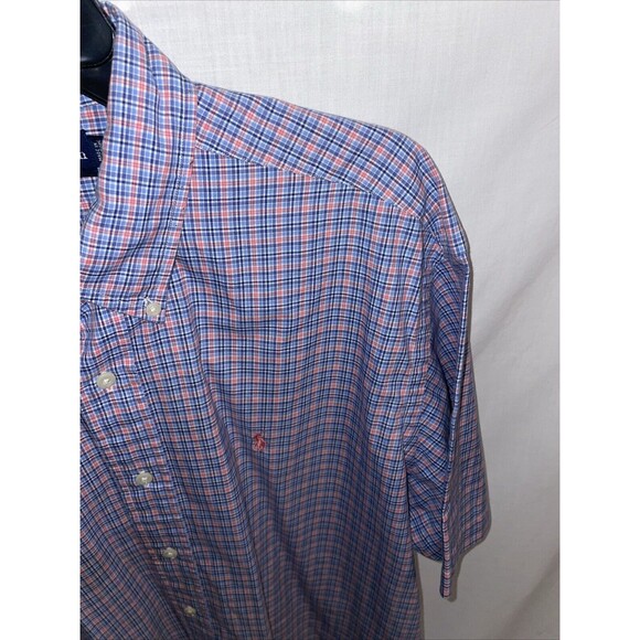 Polo Ralph Lauren Men’s Dress Shirt Size Large Blue Pink Striped Business Formal - Picture 4 of 12